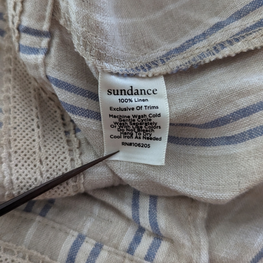 Sundance | 16 | Wilde Bermuda Striped Linen Short - Picture 11 of 11
